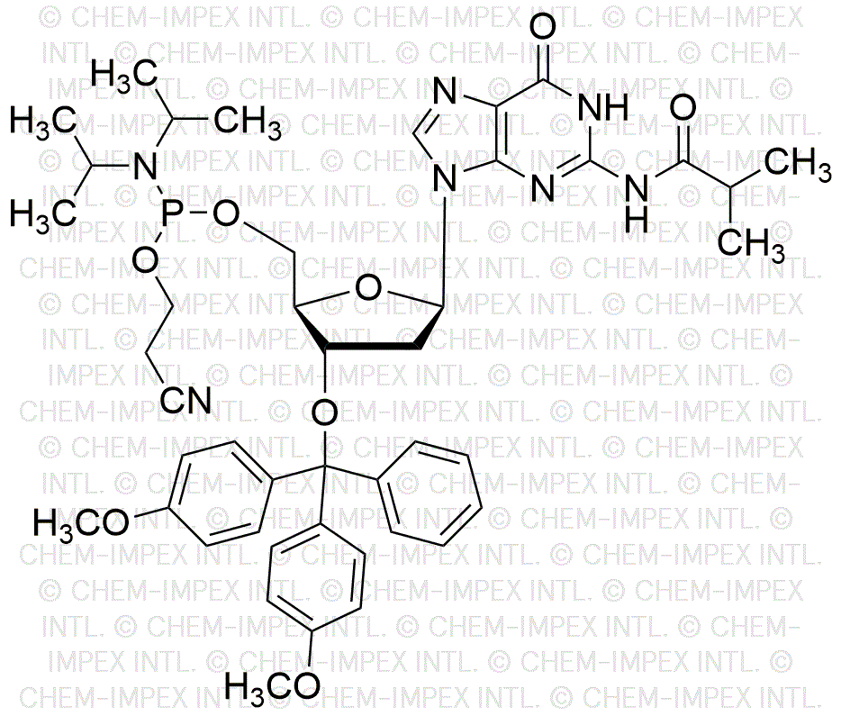 3'-O-(4, 4'-diméthoxytrityl)-N2-isobutyryl-2'-désoxyguanosine-5'-cyanoéthyl phosphoramidite