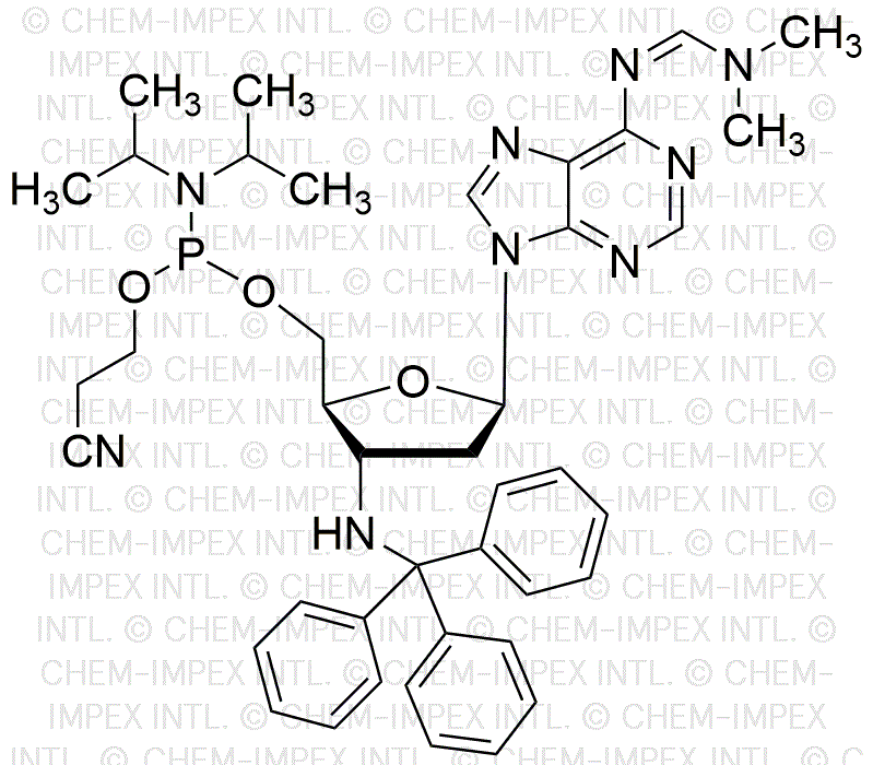 N6-Dimetilformamidina-3'-(tritil)amino-2',3'-didesoxiadenosina 5'-(2-cianoetil N,N-diisopropilfosforamidita)