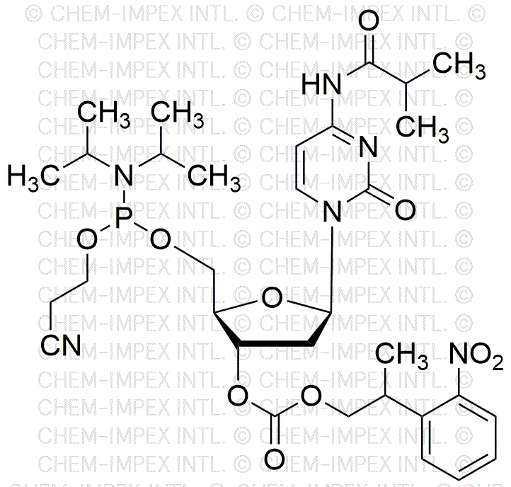 N4-isobutyryl-3'-[2-(2-nitrophényl)propyl carbonate]-2'-désoxycytidine]-5'-[(2-cyanoéthyl)-N, N-diisopropyl] phosphoramidite