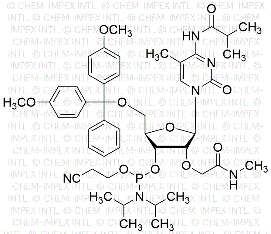 5'-O-(4, 4'-Dimethoxytrityl)-[4-N-isobutyryl-2'-O-[2-(methylamino)-2-oxoethyl]-5-methylcytidine]-3'-cyanoethyl phosphoramidite