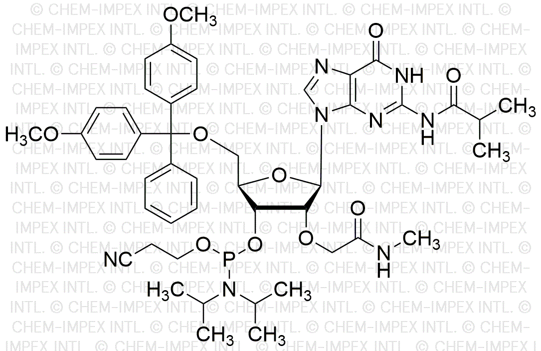 [5'-O-(4, 4'-diméthoxytrityl)-2'-O-[2-(méthylamino)-2-oxoéthyl]-2-N-isobutyrylguanosine]-3'-[(2-cyanoéthyl)-N, N-diisopropyl]phosphoramidite