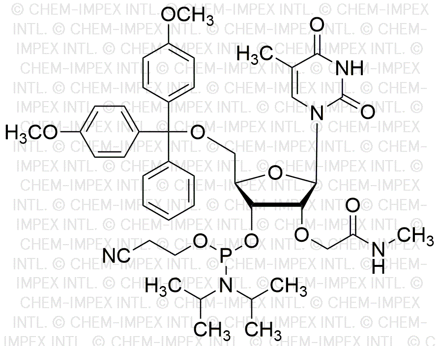 [5'-O-(4, 4'-Dimethoxytrityl)-2'-O-[2-(methylamino)-2-oxoethyl]-5-methyluridine]-3'-[(2-cyanoethyl)-N, N-diisopropyl]phosphoramidite