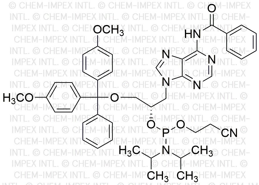 (S)-3-O-(4, 4'-Dimethoxytrityl)-1-(6-benzamido-9H-purin-9-yl)-propan-2-yl (2-cyanoethyl) diisopropylphosphoramidite