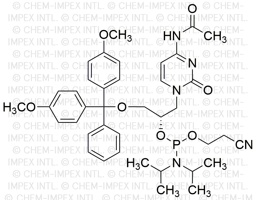 (S)-3-O-(4, 4'-Dimethoxytrityl)-1-(4-acetamido-2-oxopyrimidin-1(2H)-yl)-propan-2-yl (2-cyanoethyl) diisopropylphosphoramidite