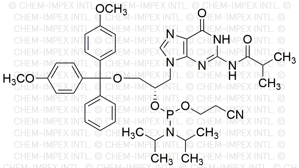 (S)-1-O-(4, 4'-Dimethoxytrityl)-3-(2-isobutyramido-6-oxo-1, 6-dihydro-9H-purin-9-yl)propan-2-yl(2-cyanoethyl)diisopropylphosphoramidite