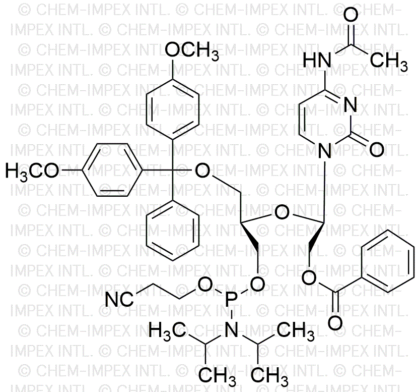 5'-O-(4, 4'-diméthoxytrityl)-N4-acétyl-2'-benzoyl-2', 3'-séco-cytidine-3'-[(2-cyanoéthyl)-(N, N-diisopropyl)] phosphoramidite