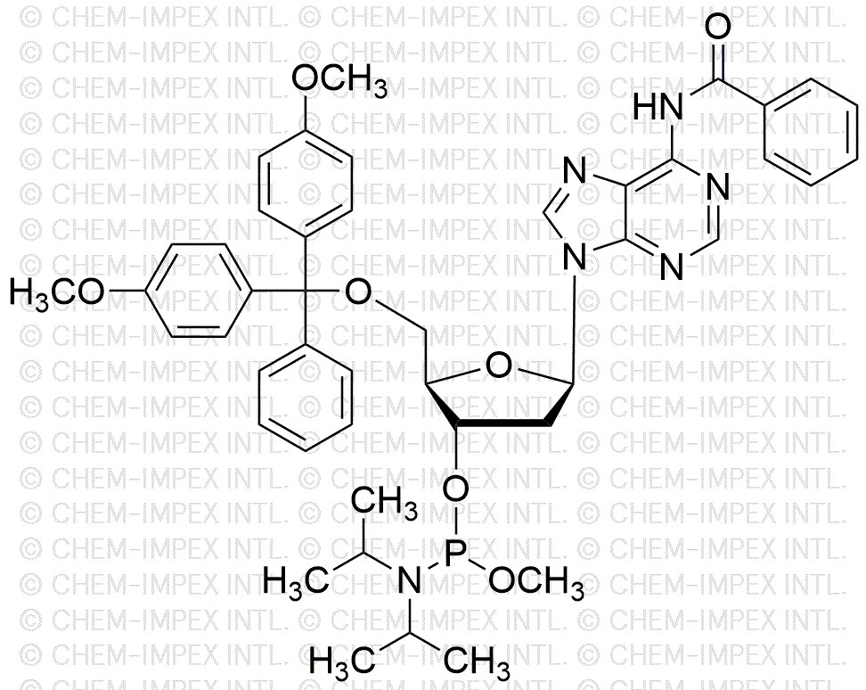 N6-Benzoil-5'-O-(4, 4'-dimetoxitritil)-2'-desoxiadenosina-3'-metoxi fosforamidita