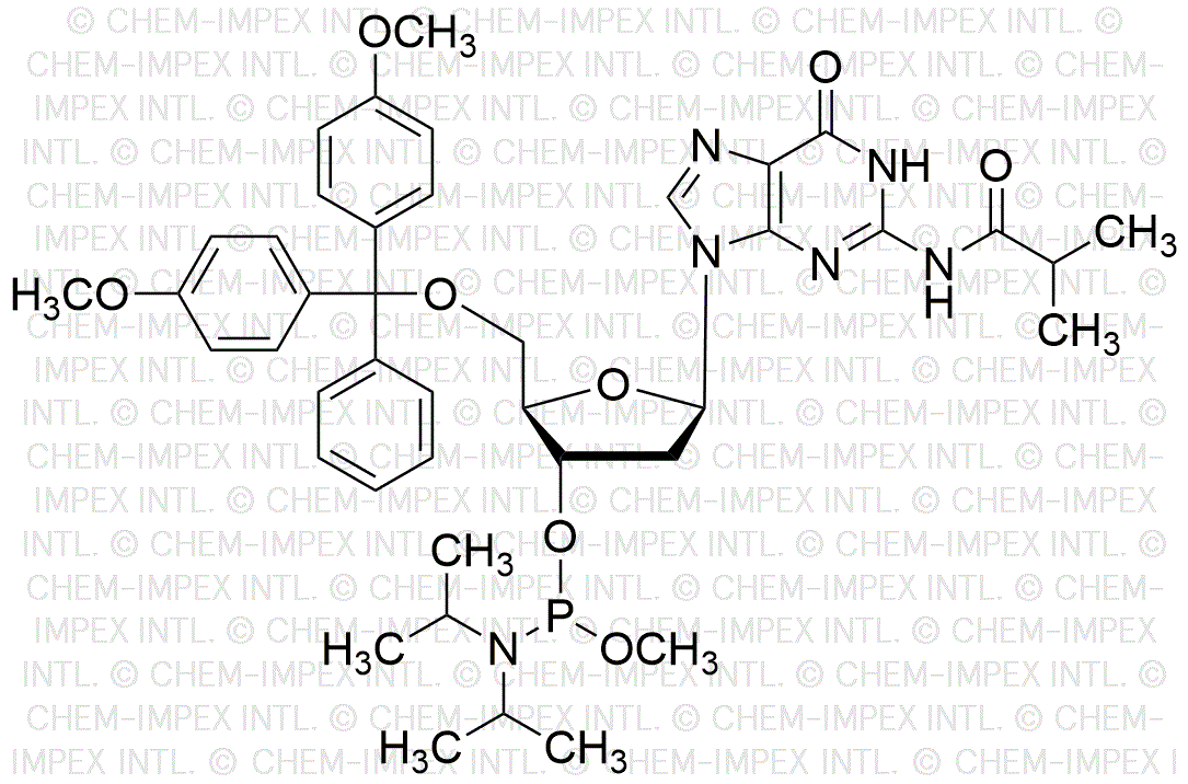 N2-Isobutiril-5'-O-(4, 4'-dimetoxitritil)-2'-desoxiguanosina-3'-metoxi fosforamidita