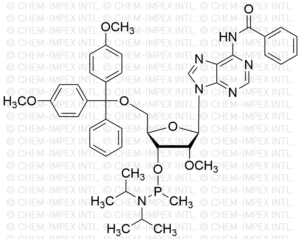 5'-O-(4,4'-Dimethoxytrityl)-N6-benzoyl-2'-OMe-adenosine-3'-O-[P-methyl-(N,N-diisopropyl)]phosphoramidite