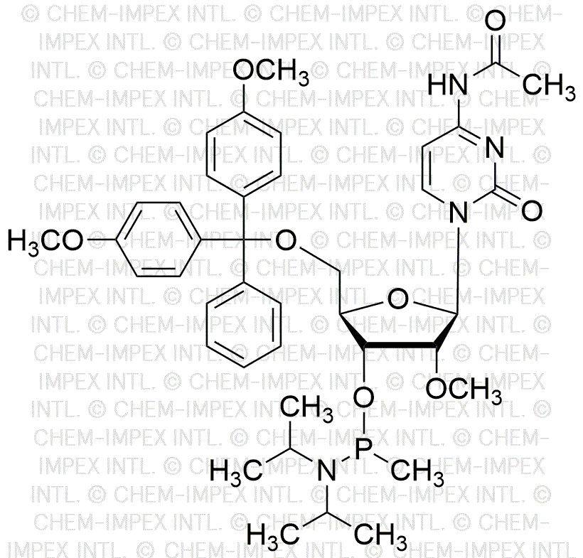 5'-O-(4,4'-Dimethoxytrityl)-N4-acetyl-2'-OMe-C-3'-O-[P-methyl-(N,N-diisopropyl)]phosphoramidite