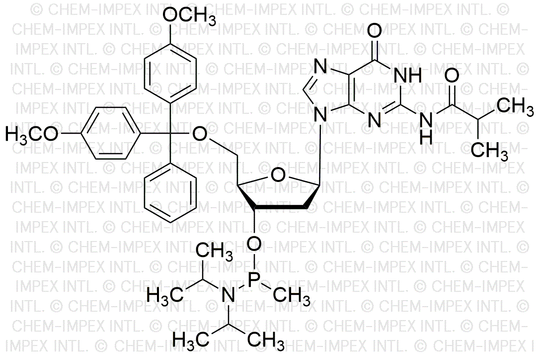 5'-O-(4, 4'-Dimethoxytrityl)-N2-isobutyryl-2'-deoxyguanosine-3'-O-[P-methyl-(N, N-diisopropyl)]-phosphoramidite