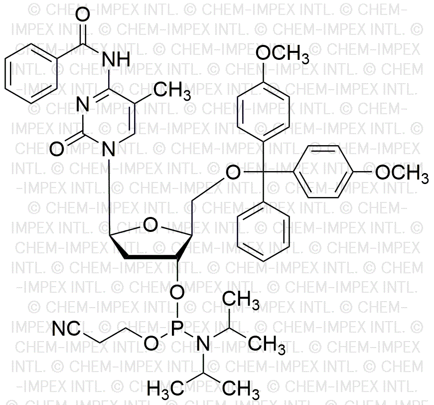 5'-O-(4, 4'-Dimethoxytrityl)-N4-benzoyl-5-methyl-b-L-2'-deoxycytidine-3'-cyanoethyl phosphoramidite