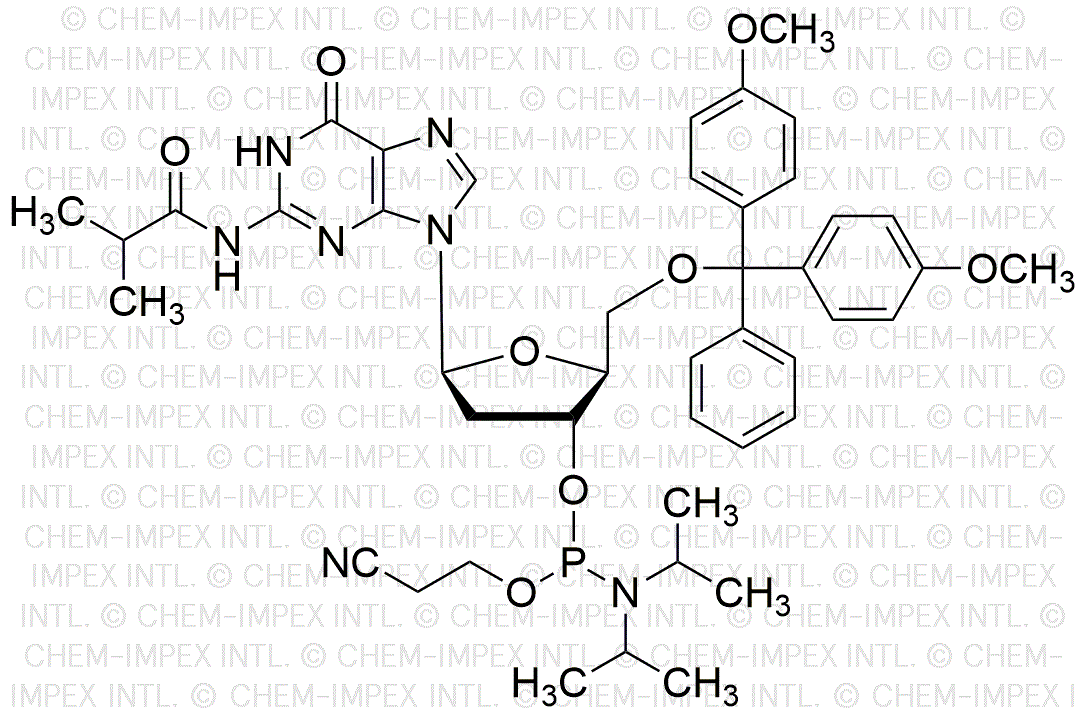 5'-O-(4, 4'-diméthoxytrityl)-N2-isobutyryl-bL-2'-désoxyguanosine-3'-cyanoéthyl phosphoramidite