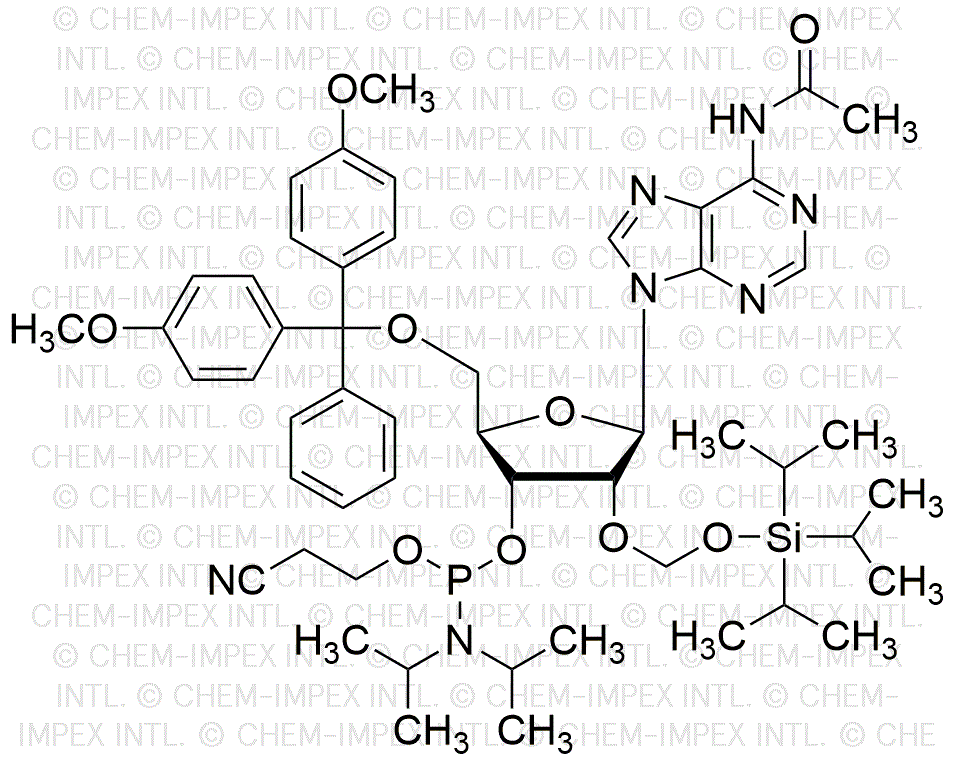 N6-Acetil-5'-O-(4, 4'-dimetoxitritil)-2'-O-triisopropilsililoximetil-fosforamidita