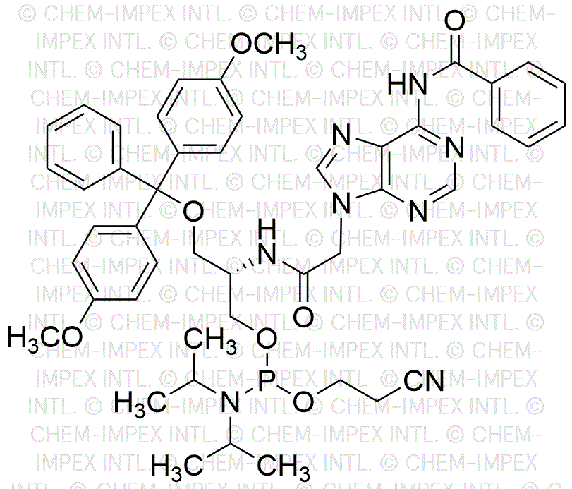 (S)-3-O-(4, 4'-Dimethoxytrityl)-2-(2-(6-Benzamido-9H-purin-9-yl)acetamido)-propyl (2-cyanoethyl) diisopropylphosphoramidite