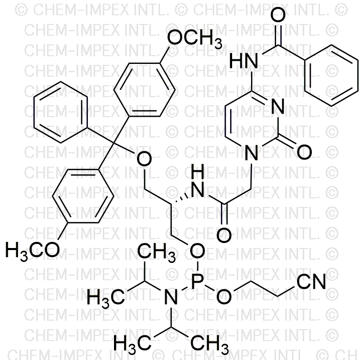 (S)-3-O-(4, 4'-diméthoxytrityl)-2-(2-(4-benzamido-2-oxopyrimidin-1(2H)-yl)acétamido)-propyl (2-cyanoéthyl) diisopropylphosphoramidite