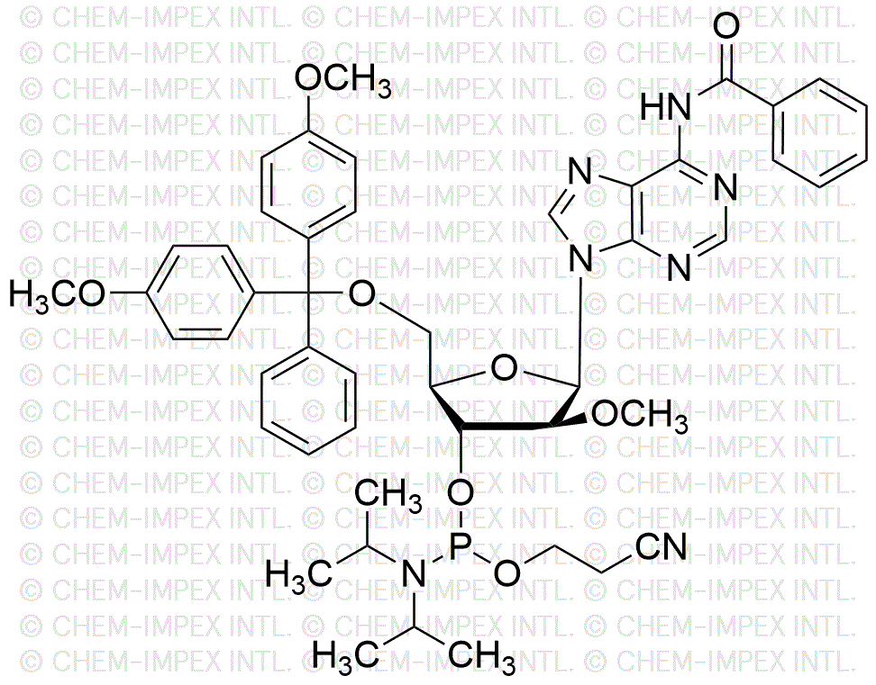 5'-O-(4, 4'-Dimethoxytrityl)-N6-benzoyl-2'-O-methyl-arabinoadenosine-3'-cyanoethyl phosphoramidite