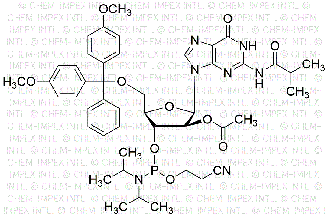 5'-O-(4, 4'-Dimethoxytrityl)-N2-isobutyryl-2'-O-acetyl-arabinoguanosine-3'-cyanoethyl phosphoramidite