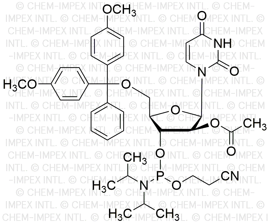 5'-O-(4, 4'-diméthoxytrityl)-2'-O-acétyl-arabinouridine-3'-cyanoéthyl phosphoramidite