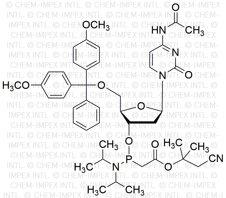 3'-O-(Diisopropylamino)phosphinoacetic acid a,a-dimethyl-b-cyanoethyl methyl ester N4-acetyl-5'-O-(4,4'-dimethoxytrityl)-2'-deoxycytidine