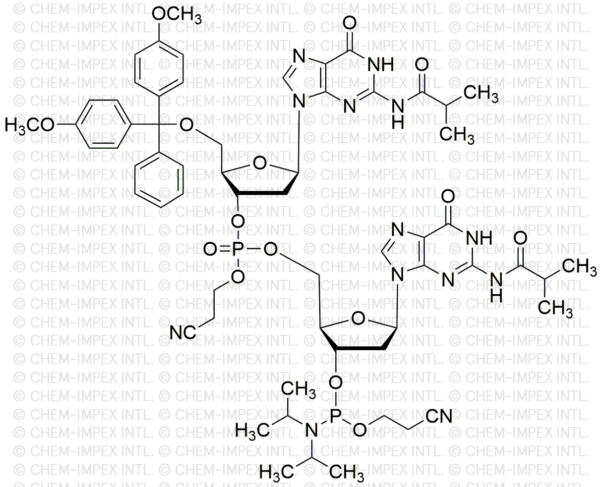 [5'-O-(4, 4'-Dimethoxytrityl)-2'-deoxyguanosine(isobutyryl)](pCyEt)[2'-deoxyguanosine(isobutyryl)-3'-cyanoethyl phosphoramidite]