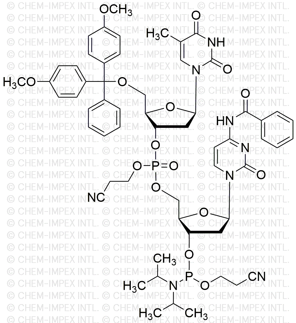 [5'-O-(4, 4'-Dimethoxytrityl)-5-methyl-2'-deoxyuridine](pCyEt)[2'-dC(benzoyl)-3'-cyanoethyl phosphoramidite]