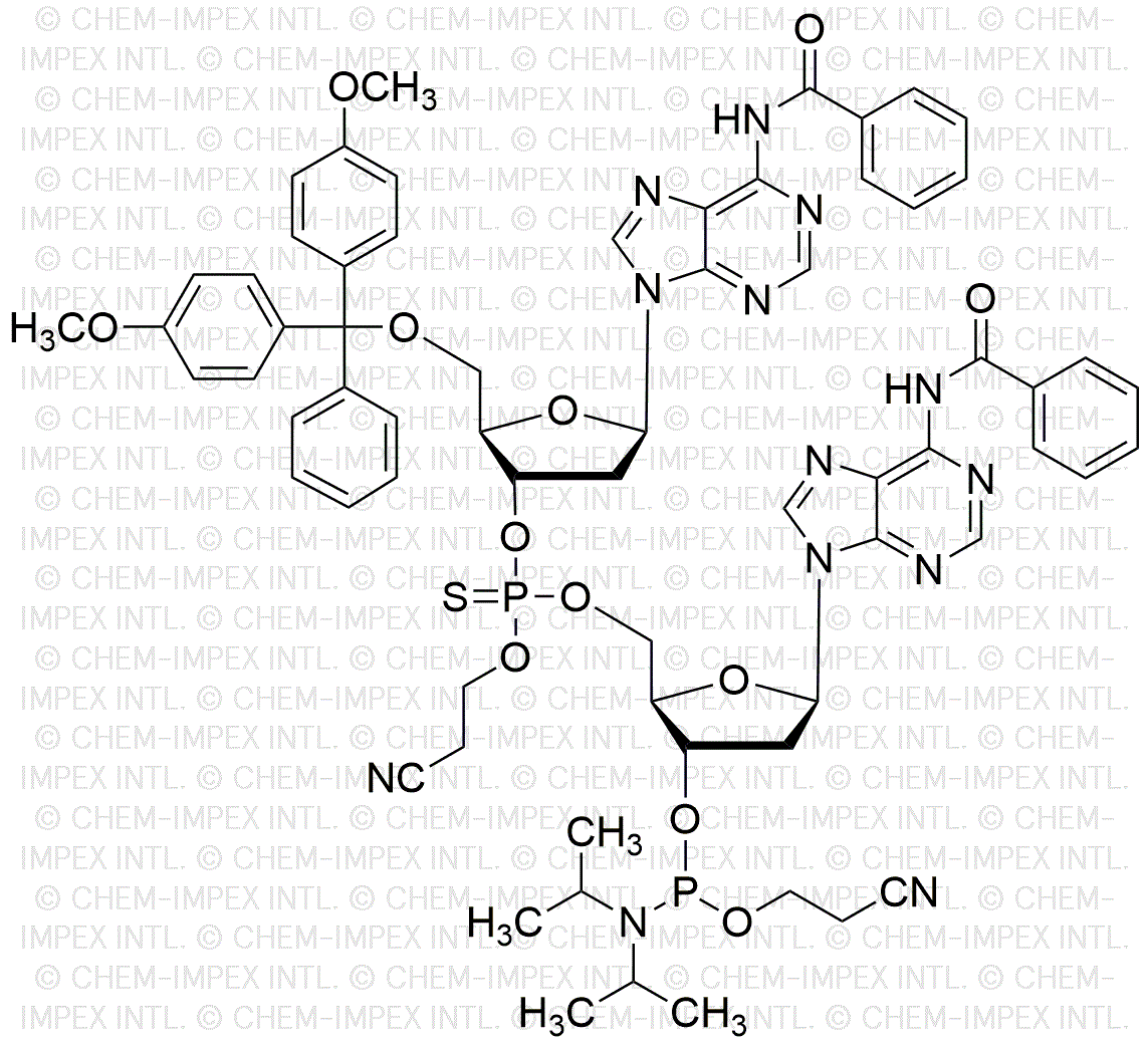 [5'-O-(4, 4'-Dimethoxytrityl)-2'-deoxyadenosine(benzoyl)](P-thio-pCyEt)[2'-deoxyadenosine(benzoyl)-3'-cyanoethyl phosphoramidite]