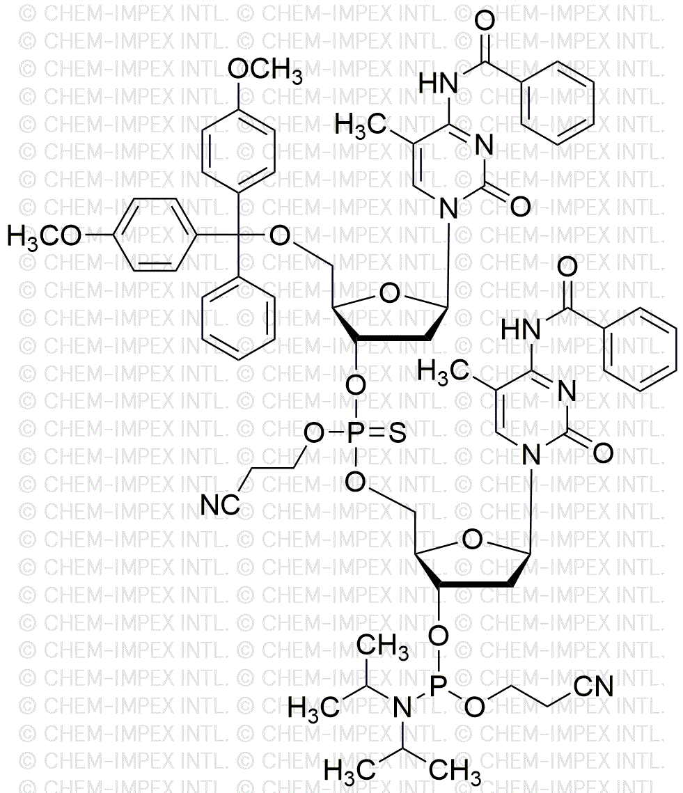 [5'-O-(4, 4'-Dimethoxytrityl)-5-methyl-2'-dC(benzoyl)](P-thio-pCyEt)[5-methyl-2'-dC(benzoyl)-3'-cyanoethyl phosphoramidite]