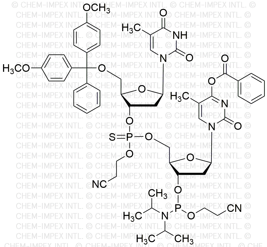 [5'-O-(4, 4'-Dimethoxytrityl)-2'-deoxythymidine](P-thio-pCyEt)[5-methyl-2'-dC(benzoyl)-3'-cyanoethyl phosphoramidite]