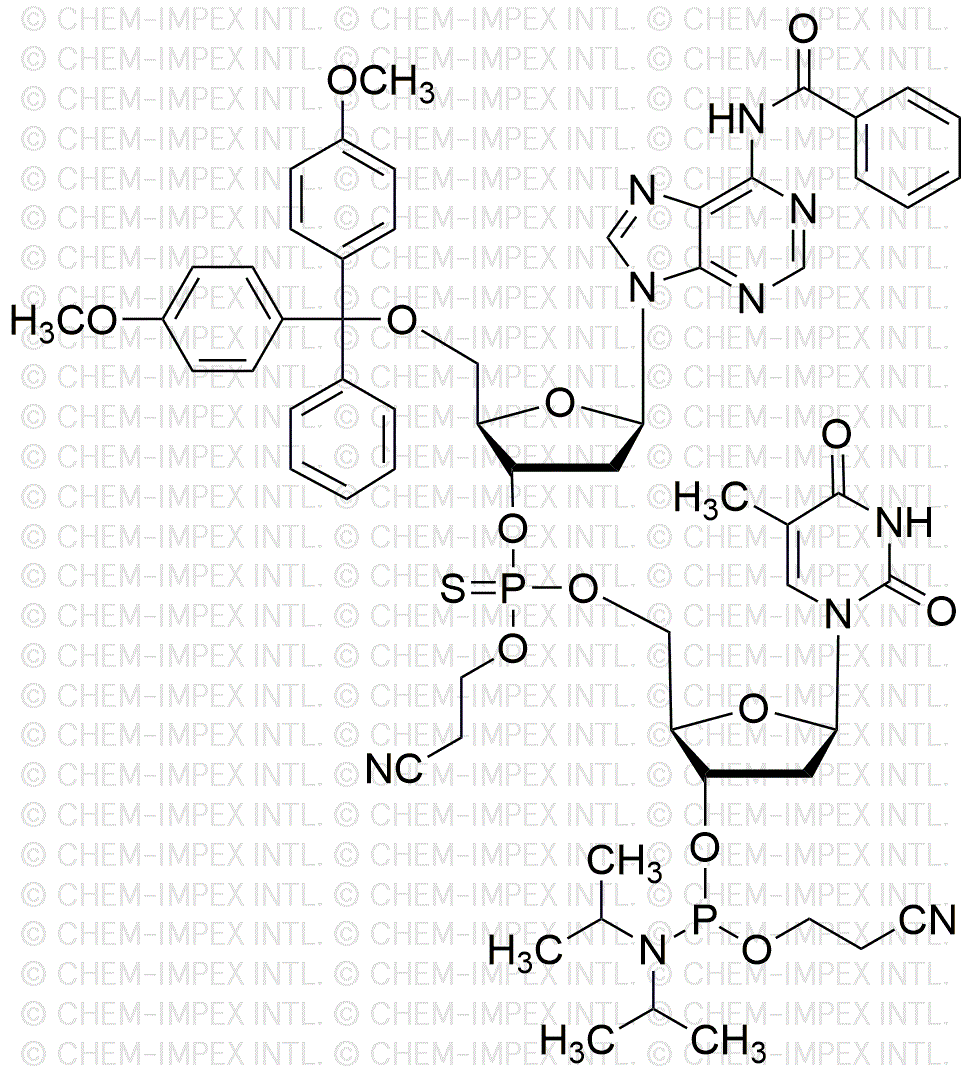 [5'-O-(4, 4'-Dimethoxytrityl)-2'-deoxyadenosine(benzoyl)](P-thio-pCyEt)[2'-deoxythymidine-3'-cyanoethyl phosphoramidite]