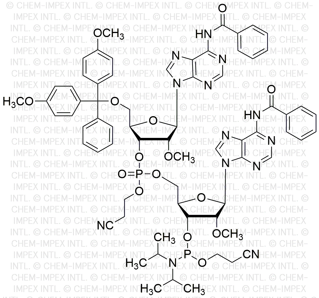 [5'-O-(4, 4'-Dimethoxytrityl)-2'-O-methyl-A(benzoyl)](pCyEt)[2'-O-methyl-A(benzoyl)-3'-cyanoethyl phosphoramidite]