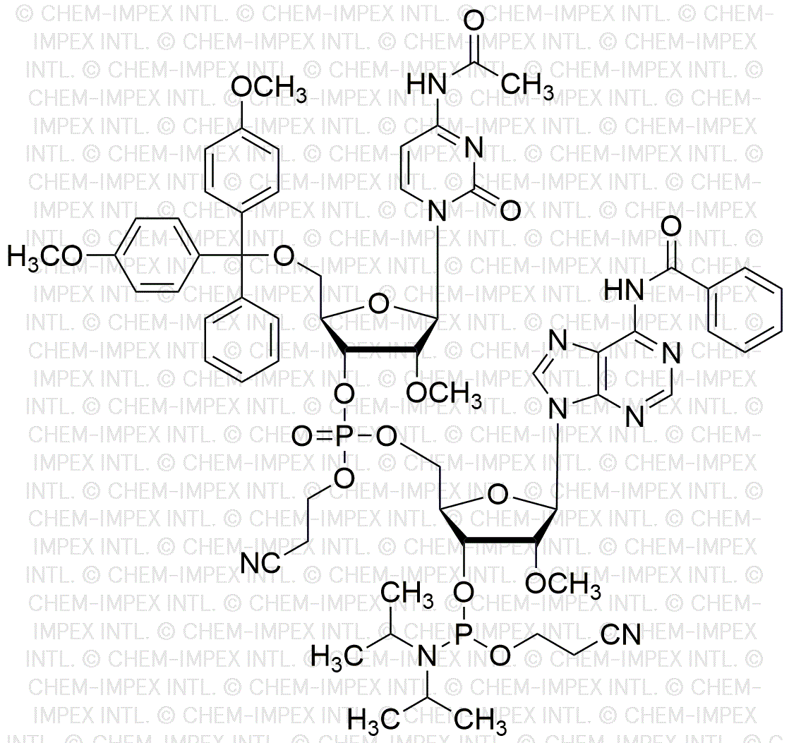 [5'-O-(4, 4'-Dimethoxytrityl)-2'-O-methyl-C(acetyl)](pCyEt)[2'-O-methyl-A(benzoyl)-3'-cyanoethyl phosphoramidite]