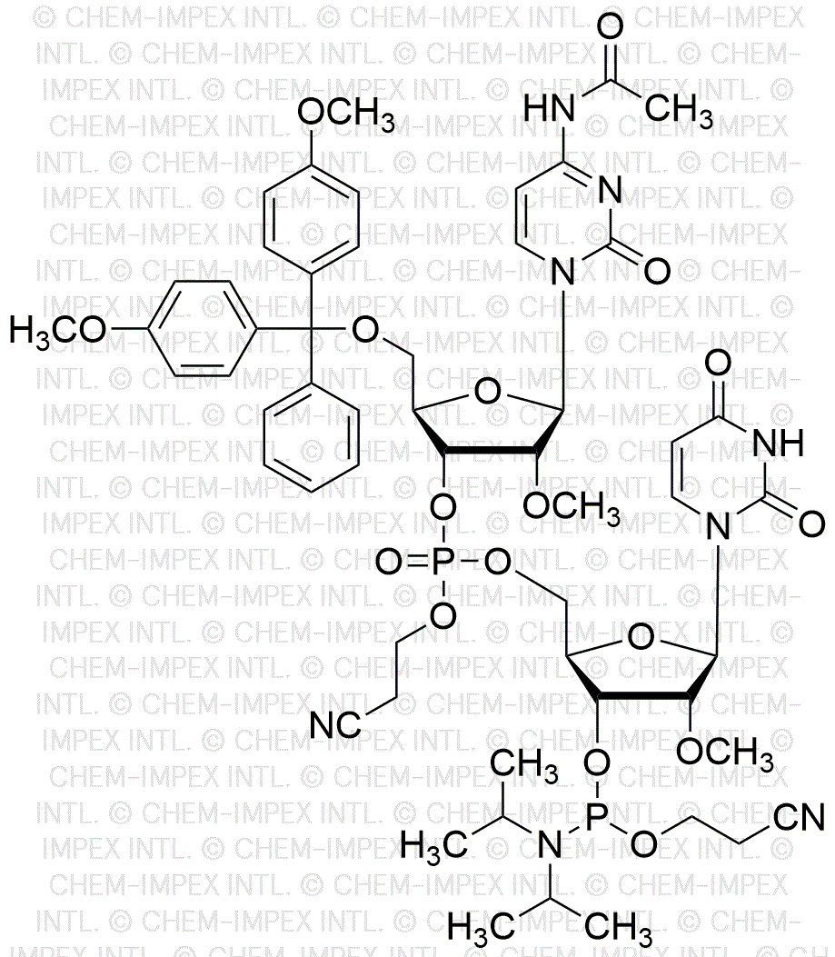 [5'-O-(4, 4'-Dimethoxytrityl)-2'-O-methyl-C(acetyl)](pCyEt)[2'-O-Me-U-3'-cyanoethyl phosphoramidite]