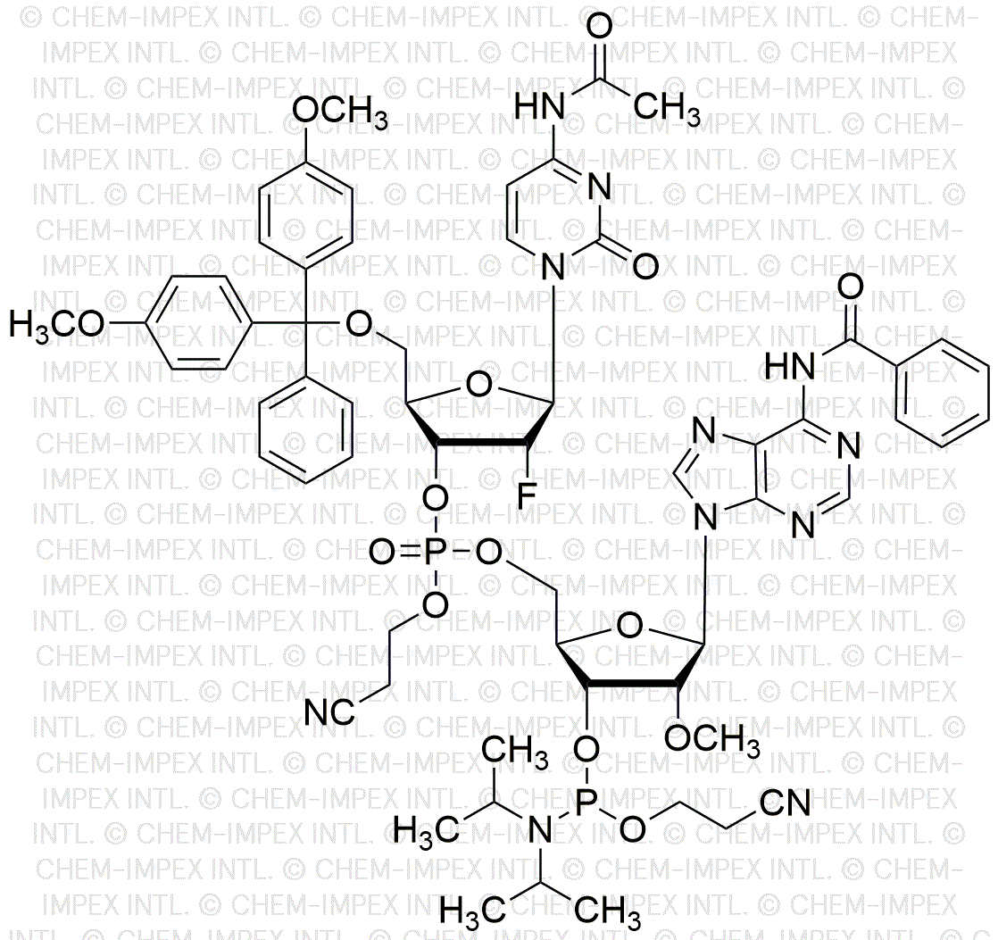 [5'-O-(4, 4'-Dimethoxytrityl)-2'-fluoro-dC(acetyl)](pCyEt)[2'-O-methyl-A(benzoyl)-3'-cyanoethyl phosphoramidite]