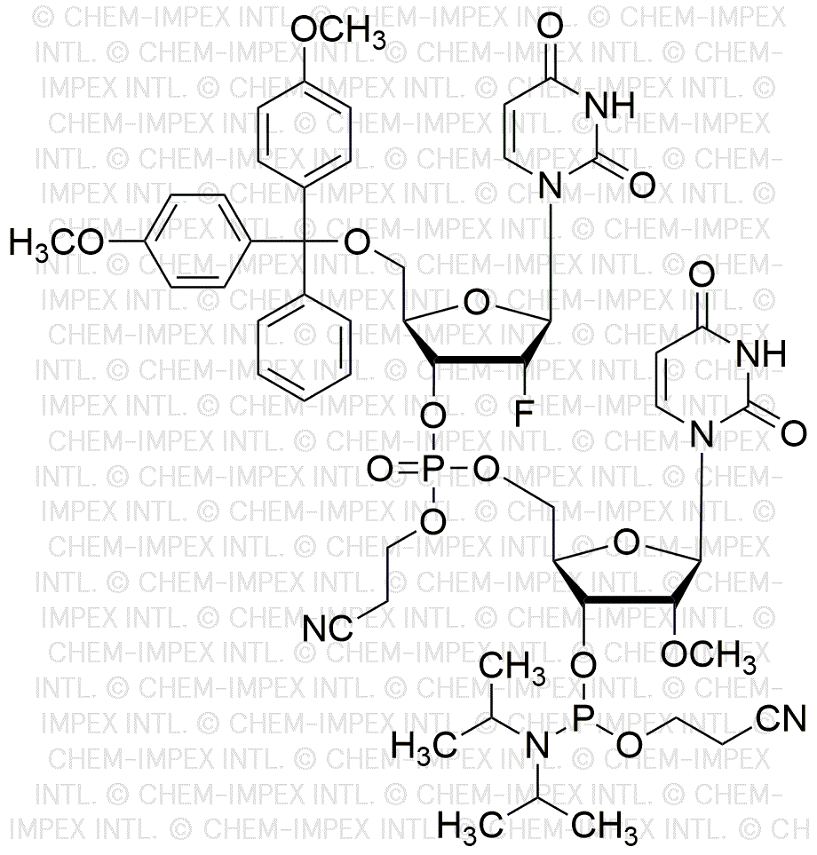 [5'-O-(4, 4'-Dimethoxytrityl)-2'-fluoro-2'-deoxyuridine](pCyEt)[2'-O-methyl-U-3'-cyanoethyl phosphoramidite]