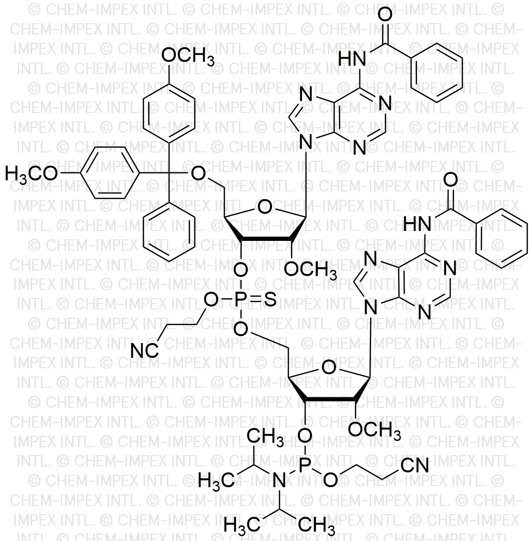 [5'-O-(4, 4'-Dimethoxytrityl)-2'-O-methyl-A(benzoyl)](P-thio-pCyEt) [2'-O-Me-A(benzoyl)-3'-cyanoethyl phosphoramidite]