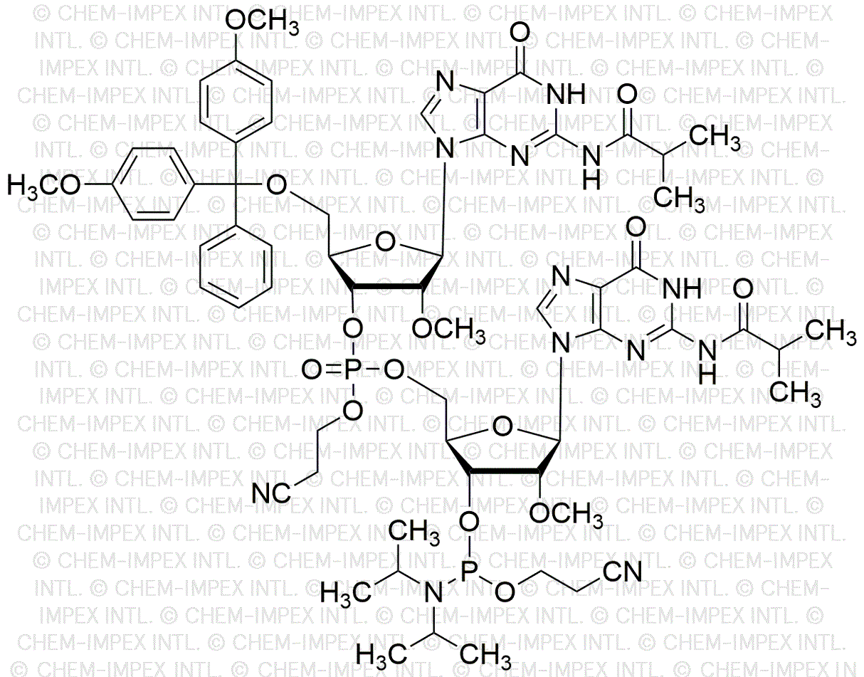 [5'-O-(4, 4'-dimethoxytrityl)-2'-OMe-G(iBu)](pCyEt)[2'-O-Me-G(iBu)-3'-cyanoethyl phosphoramidite]