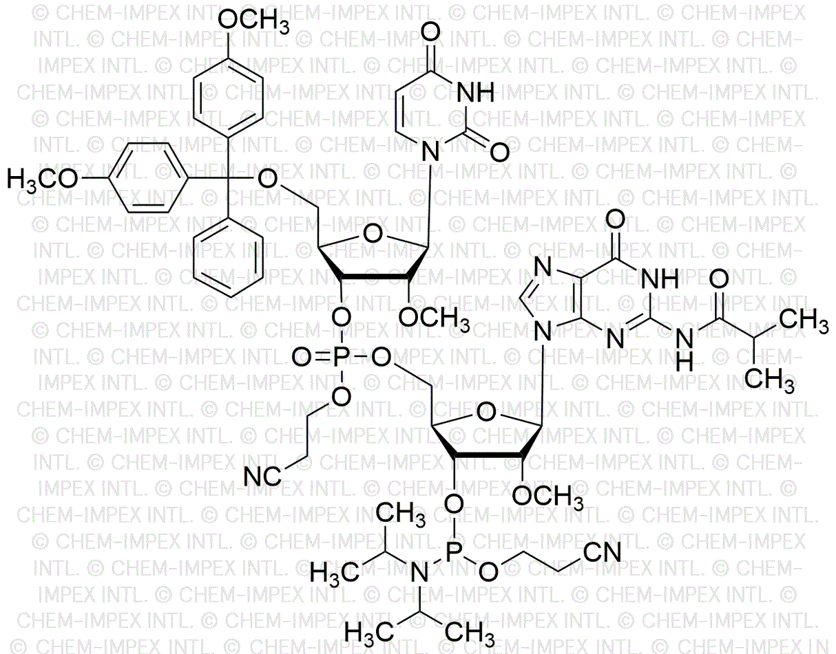 [5'-O-(4, 4'-dimethoxytrityl)-2'-OMe-U](pCyEt)[2'-O-Me-G(iBu)-3'-cyanoethyl phosphoramidite]