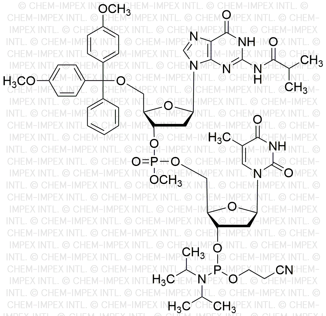 [5'-O-(4, 4'-dimethoxytrityl)-2'-dG(iBu)](pMe)[5-Methyl-2'-dU-3'-cyanoethyl phosphoramidite]