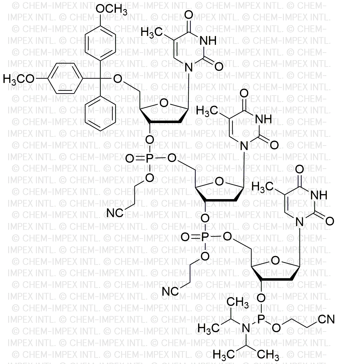 [5'-O-(4, 4'-Dimethoxytrityl)-2'-dT](pCyEt)[2'-dT](pCyEt)[2'-dT-3'-cyanoethyl phosphoramidite]