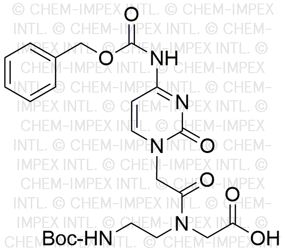 N-((N4-(benzyloxycarbonyl)cytosine-9-yl)acétyl)-N-(2-boc-aminoéthyl)glycine