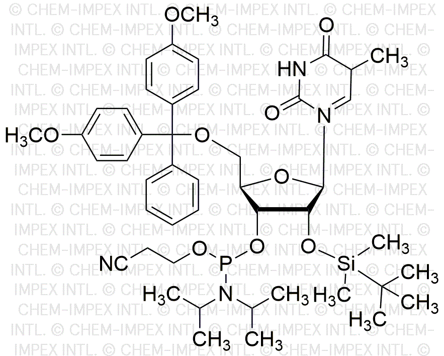 5'-O-(4, 4'-diméthoxytrityl)-2'-O-(tert-butyldiméthylsilyl)-N1-méthyl-pseudouridine-3'-cyanoéthyl phosphoramidite