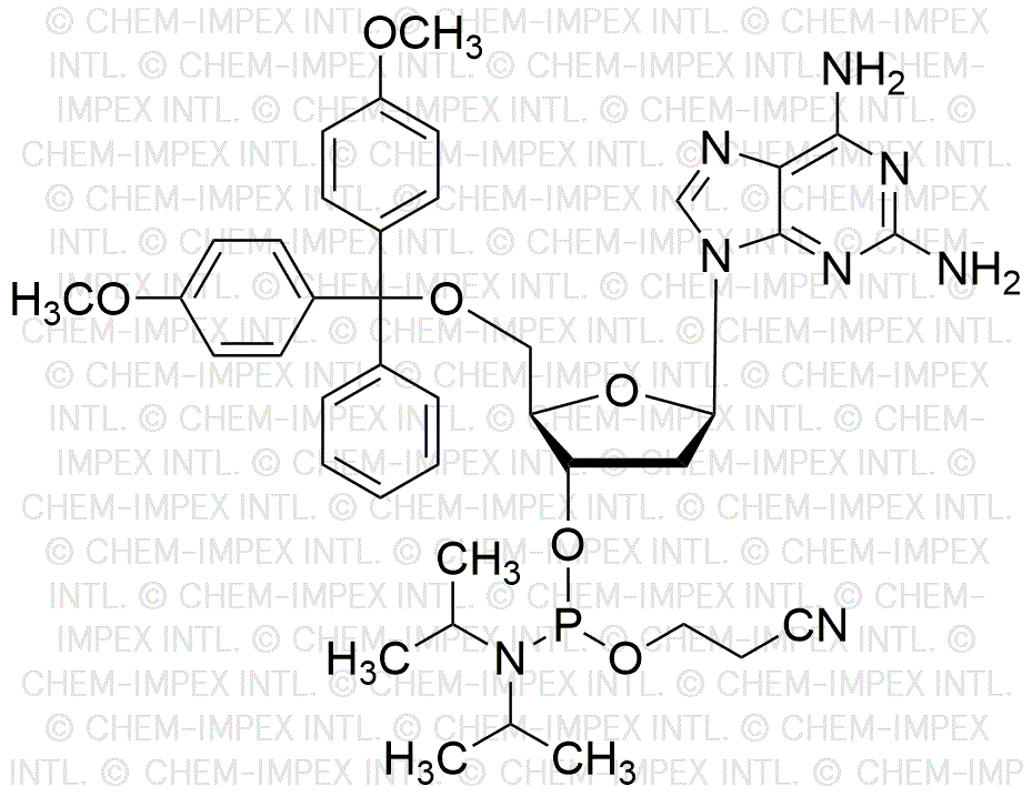 2-Amino-2'-desoxiadenosina-5'-O-(4, 4'-dimetoxitritil)-3'-cianoetil fosforamidita