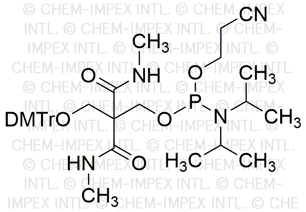 2-O-(4, 4'-diméthoxytrityl)-3-(méthylamino)-2-(méthylcarbamoyl)-3-oxopropyl-cyanoéthyl phosphoramidite