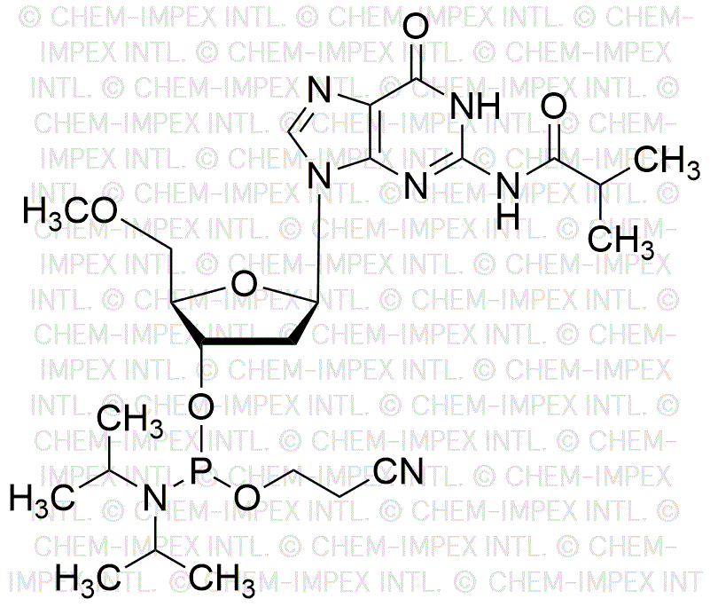 Phosphoramidite de 5'-O-méthyl-N2-isobutyryl-2'-désoxyguanosine-3'-cyanoéthyle