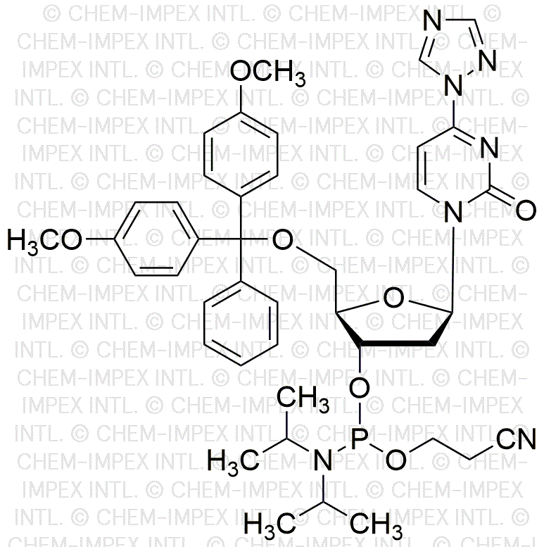 5'-O-(4, 4'-diméthoxytrityl)-N4-triazolyl-2'-désoxyuridine-3'-cyanoéthyl phosphoramidite