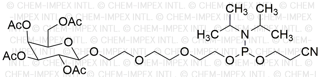 β-D-glucoside peracétylé-TEG-phosphoramidite