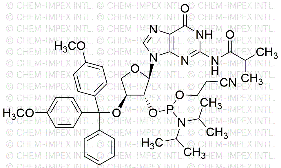 3'-O-(4, 4'-diméthoxytrityl)-N2-isobutyryl-α-L-thréofuranosyl-guanosine-2'-cyanoéthyl phosphoramidite