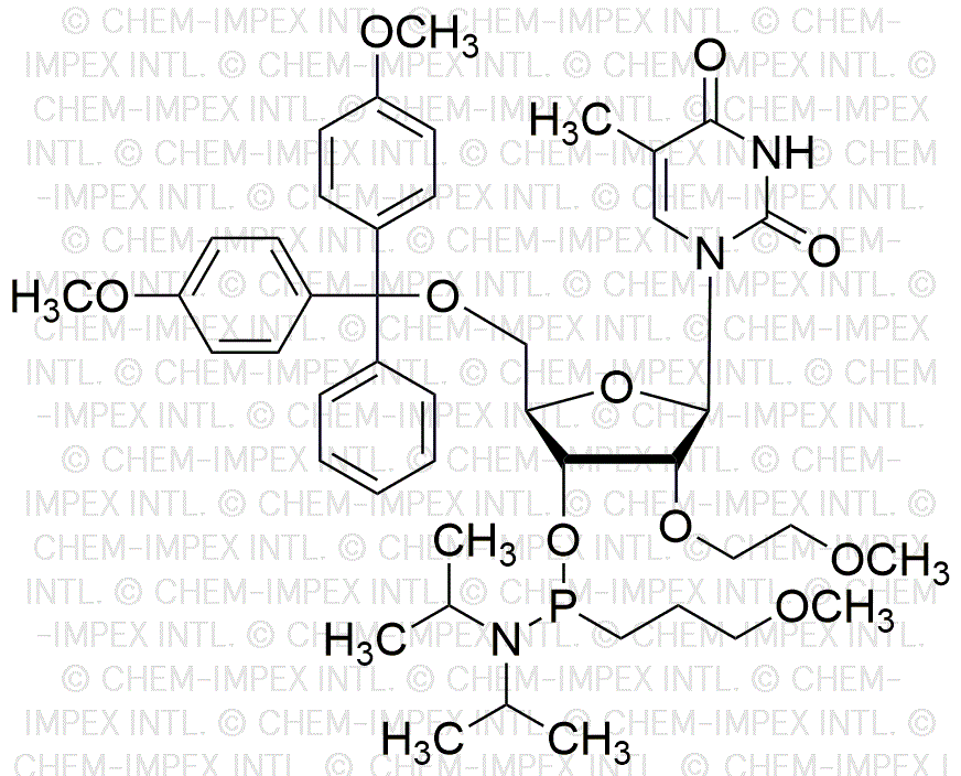 5'-O-(4, 4'-diméthoxytrityl)-2'-O-méthoxyéthyl-5-méthyluridine-3'-[P-(3-méthoxypropyl)-N, N-diisopropyl] phosphonamidite