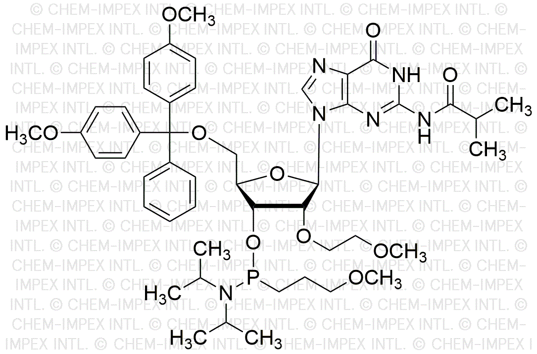 5'-O-(4, 4'-diméthoxytrityl)-N2-isobutyryl-2'-O-méthoxyéthyl-5-méthyl-guanosine-3'-[P-(3-méthoxypropyl)-N, N-diisopropyl] phosphonamidite